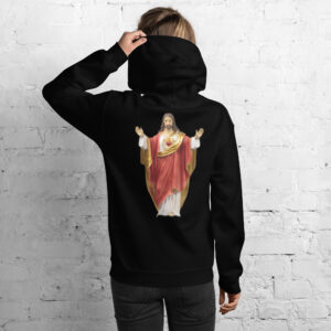 sacred heart of jesus women's hoodie