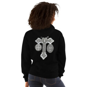 pardon crucifix women's hoodie