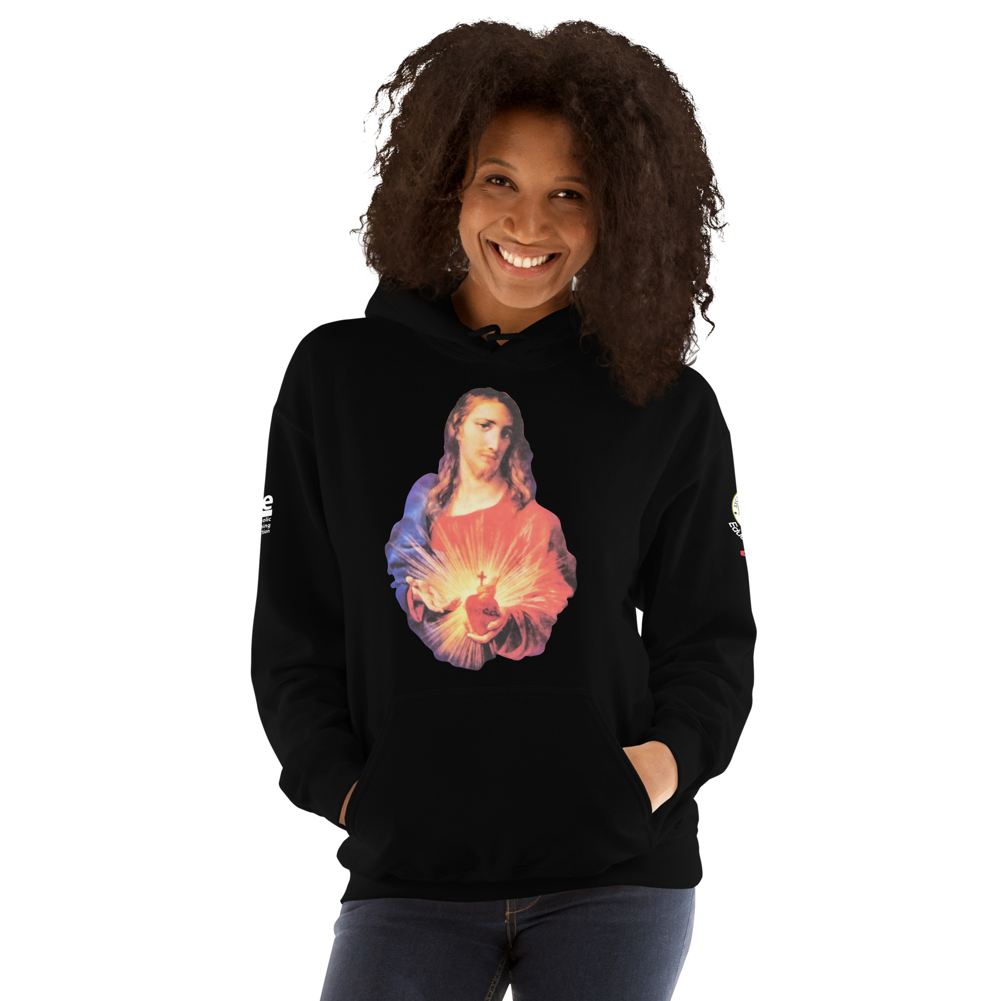 sacred heart of jesus and immaculate heart of mary women's hoodie sacred heart of jesus and immaculate heart of mary women's hoodie
