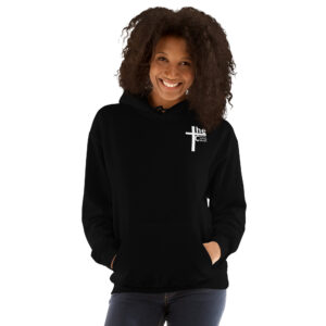 face of jesus on cross women's hoodie