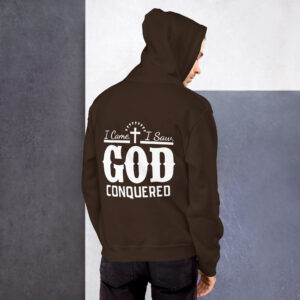 i came, i saw, god conquered men's hoodie