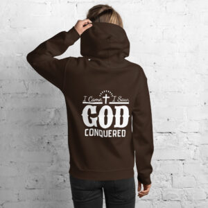 i came, i saw, god conquered women's hoodie