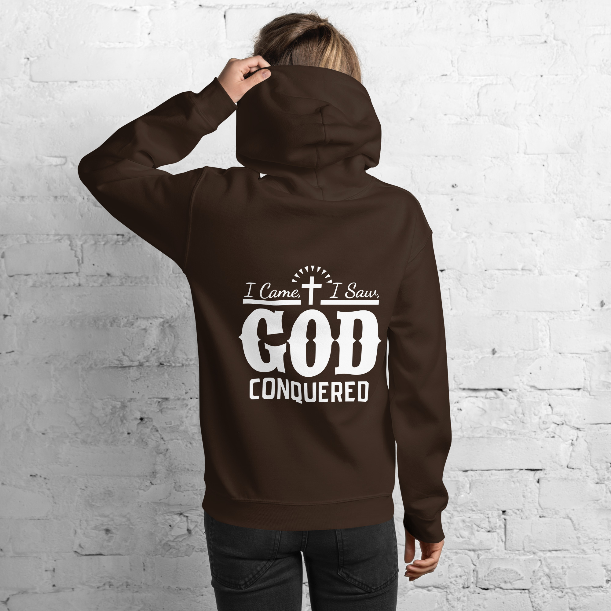 i came, i saw, god conquered women's hoodie i came, i saw, god conquered women's hoodie