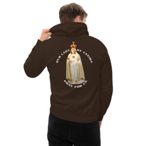 our lady of fatima pray for us men's hoodie