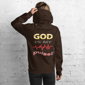 god is my pulse women's christian hoodie