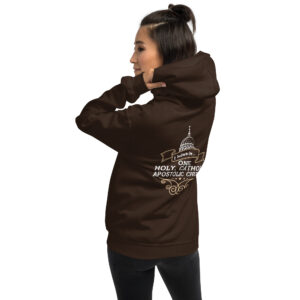 i believe in one, holy, catholic and apostolic church. women's hoodie