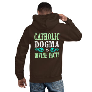 catholic dogma is divine fact men's hoodie