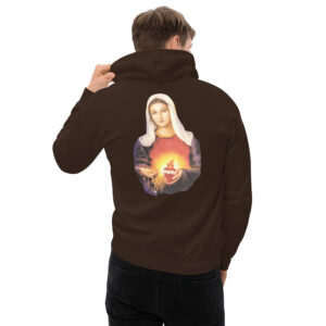 immaculate heart of mary men's hoodie