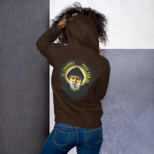 st charbel pray for us women's hoodie