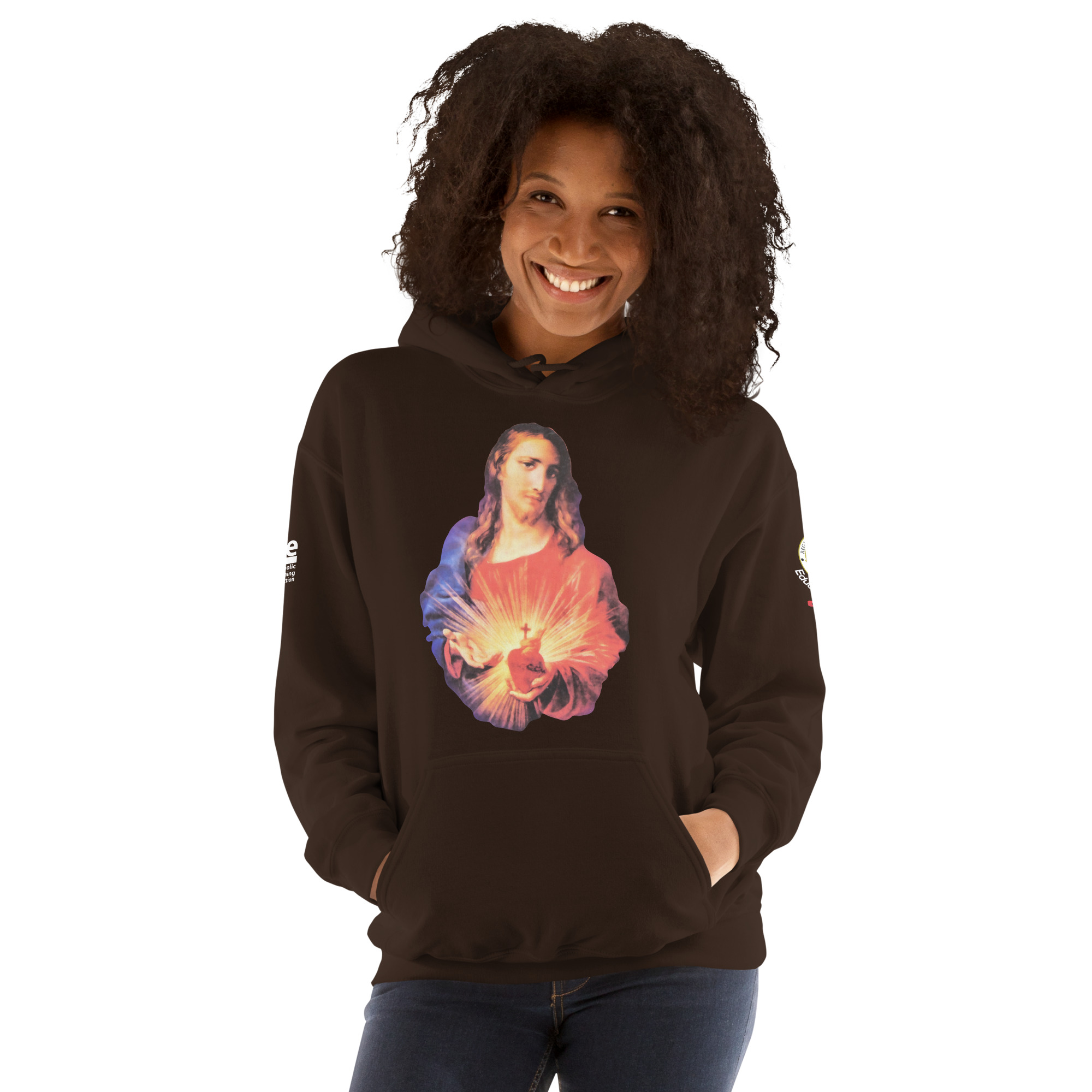 sacred heart of jesus and immaculate heart of mary women's hoodie sacred heart of jesus and immaculate heart of mary women's hoodie