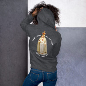 our lady of fatima pray for us women's hoodie