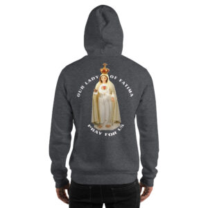 our lady of fatima pray for us men's hoodie