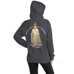 our lady of fatima pray for us women's hoodie