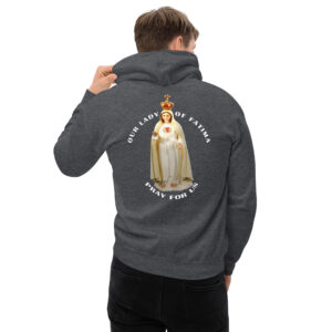 our lady of fatima pray for us men's hoodie