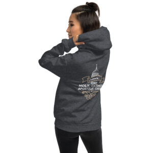 i believe in one, holy, catholic and apostolic church. women's hoodie