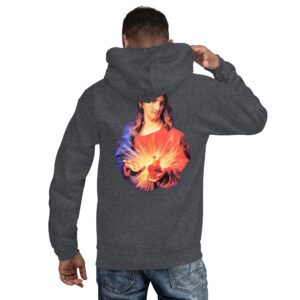 sacred heart of jesus men's hoodie