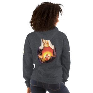 sacred heart of jesus and immaculate heart of mary women's hoodie