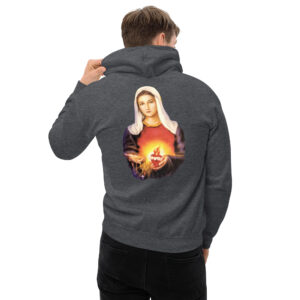 immaculate heart of mary men's hoodie