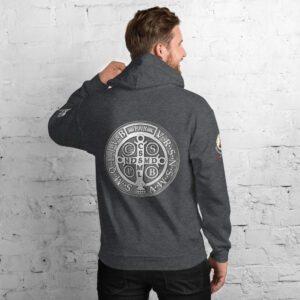st benedict medal men's hoodie