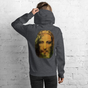 face of jesus women's hoodie