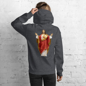 sacred heart of jesus women's hoodie