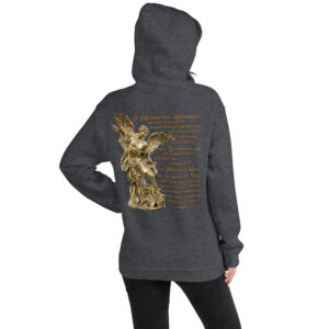 st michael archangel with prayer women's hoodie