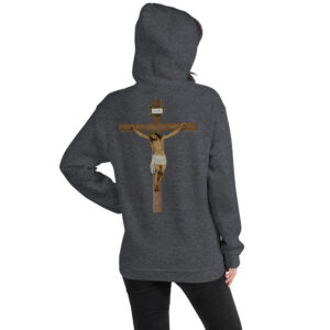 jesus crucified women's hoodie