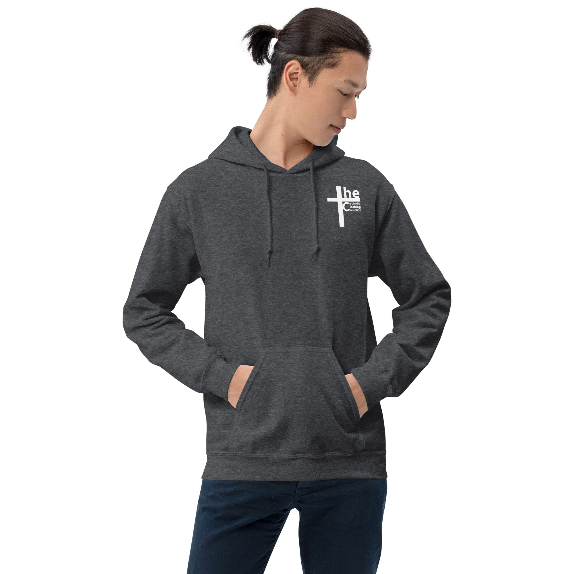 rock solid catholic men's hoodie rock solid catholic men's hoodie