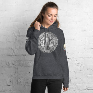 st benedict medal women's hoodie