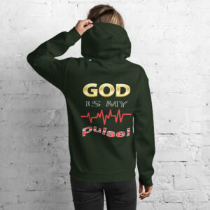 god is my pulse women's christian hoodie