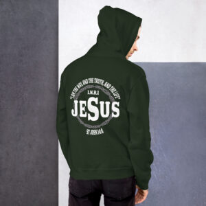 i am the way, the truth and the life men's christian hoodie