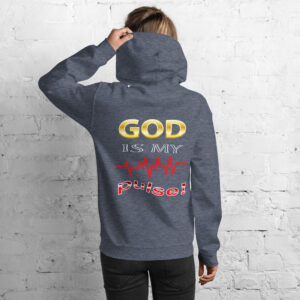 god is my pulse women's christian hoodie