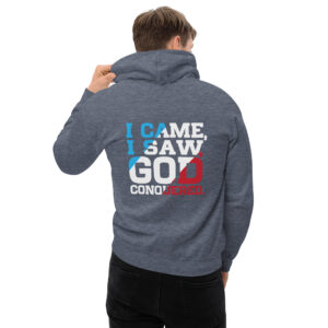 i came, i saw, god conquered ! men's hoodie