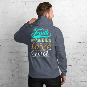 faith and love men's hoodie