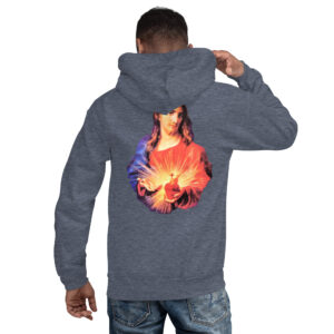 sacred heart of jesus men's hoodie