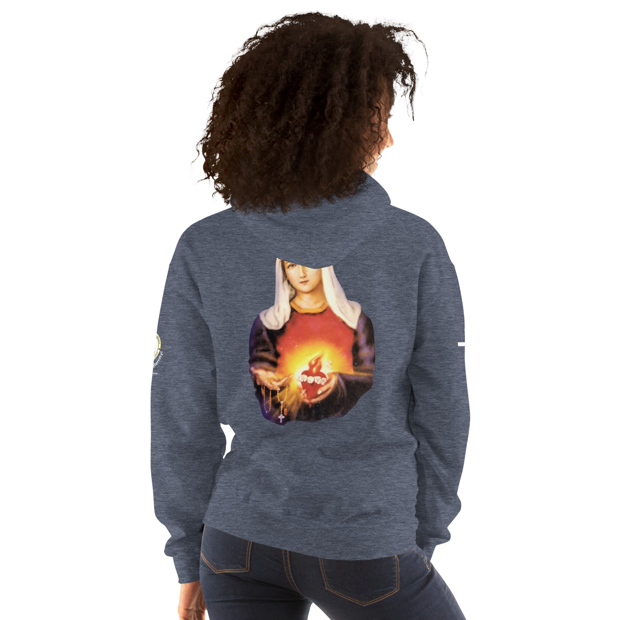 sacred heart of jesus and immaculate heart of mary women's hoodie sacred heart of jesus and immaculate heart of mary women's hoodie