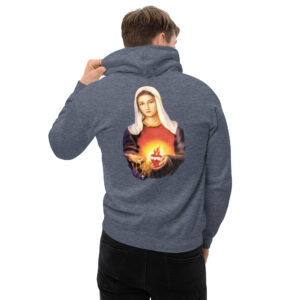 immaculate heart of mary men's hoodie