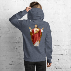 sacred heart of jesus women's hoodie