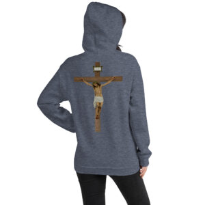 jesus crucified women's hoodie
