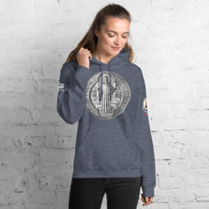st benedict medal women's hoodie