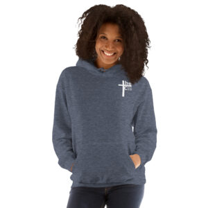 face of jesus on cross women's hoodie