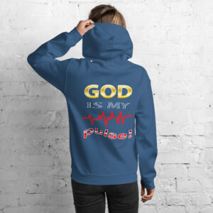 god is my pulse women's christian hoodie