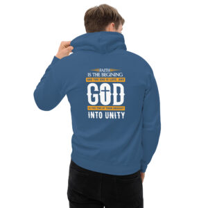 faith and love men's christian hoodie