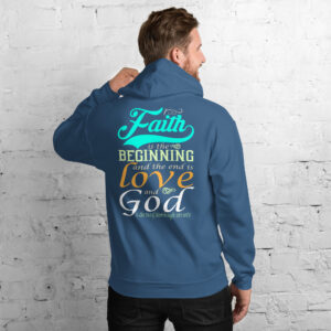 faith and love men's hoodie