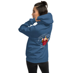 sacred heart of jesus st margaret mary 1675 women's hoodie