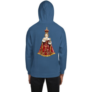 infant of prague men's hoodie