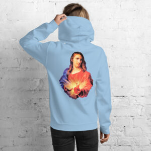 sacred heart of jesus women's hoodie