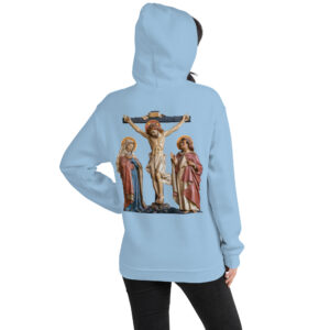 crucifixion scene women's hoodie