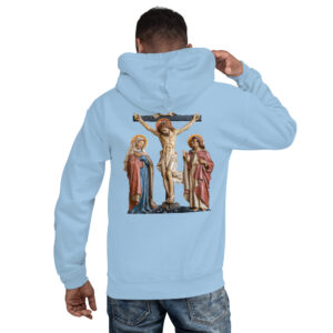 crucifixion scene men's hoodie