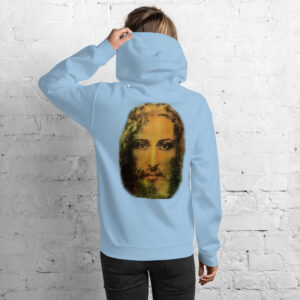 face of jesus women's hoodie